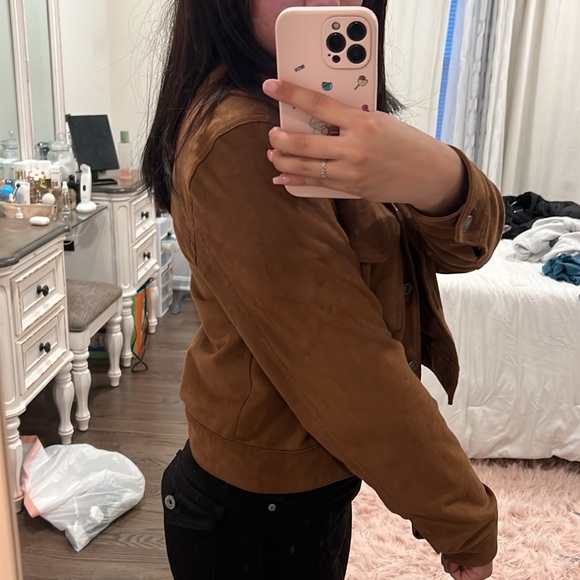 VEGAN SUEDE JACKET - Picture 2 of 4